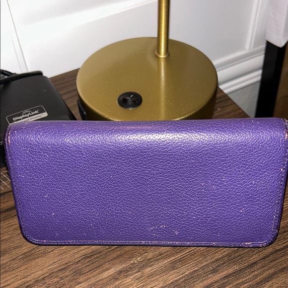 Loewe Purple Leather Long Wallet - Picture 3 of 10